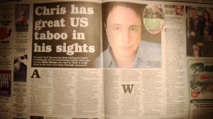 A review and feature came out in the Scottish Sunday Express, one of the country's national papers.